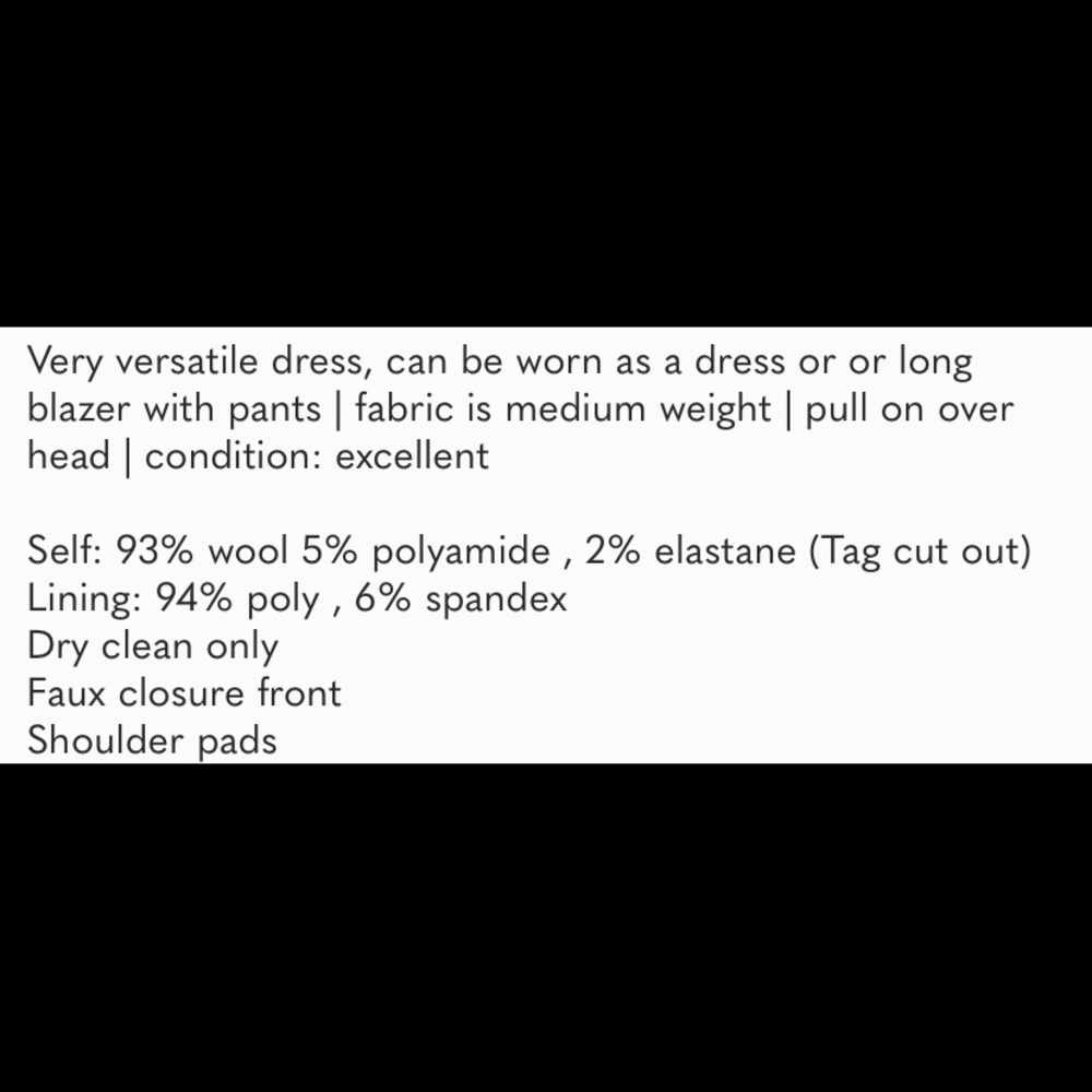 Euc Theory Oversized Collette blazer dress 6 - Picture 3 of 12